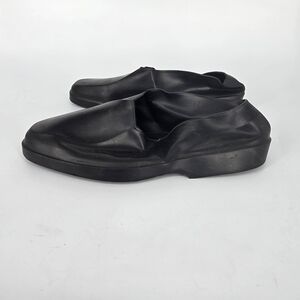 Totes Black Rubber Shoe Covers Loafer Style Rain Snow Protection Vtg M